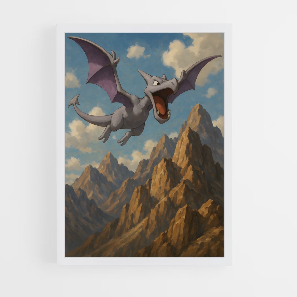 Poster Aerodactyl majestueux – affiche Pokemon (vue 3)