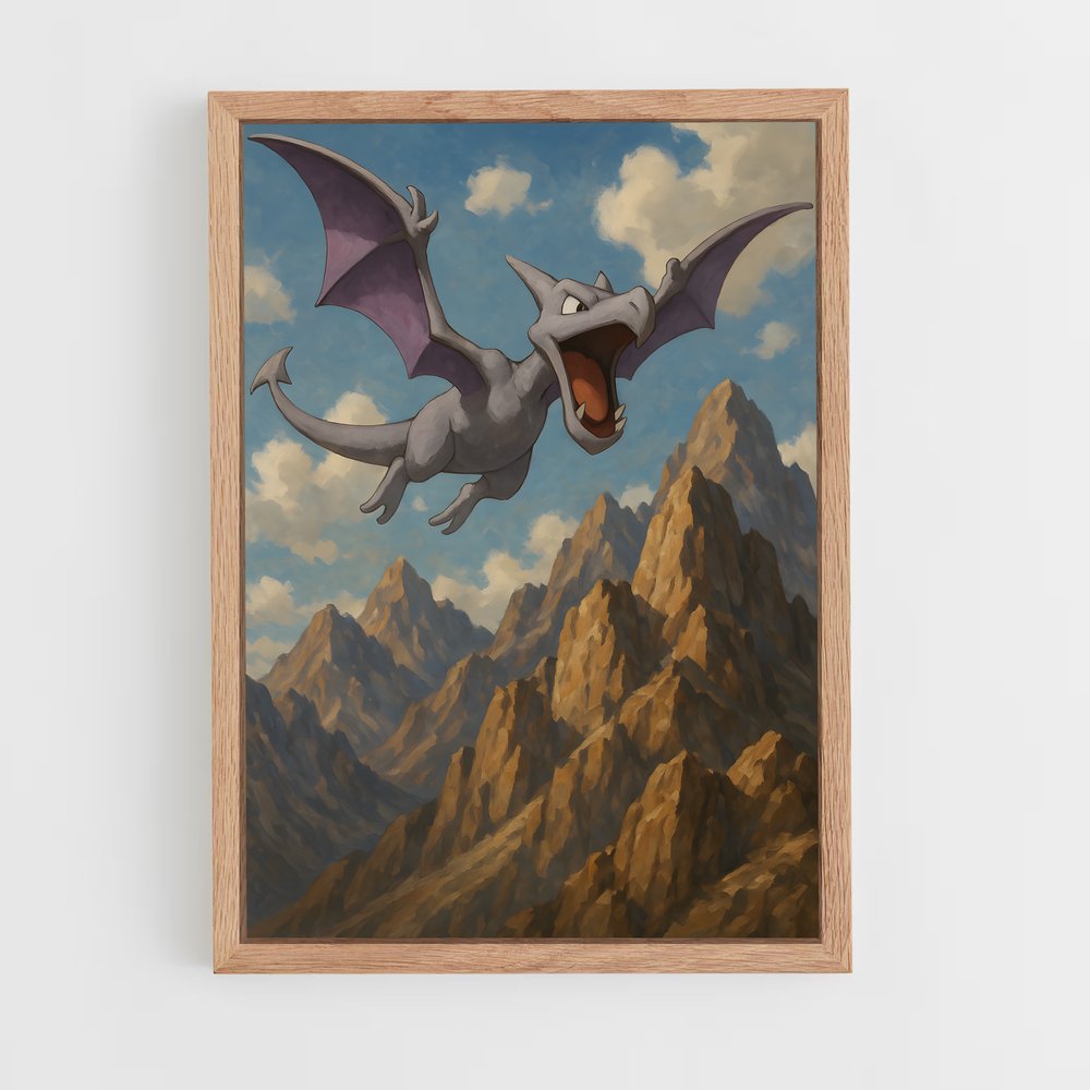 Poster Aerodactyl majestueux – affiche Pokemon (vue 4)