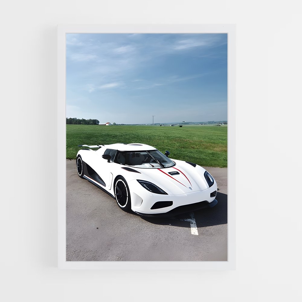 Poster magie automobile – affiche Koenigsegg (vue 3)
