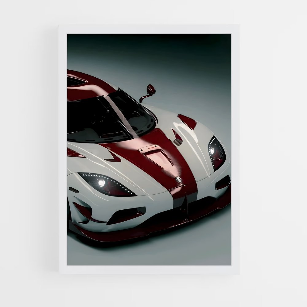 Poster Vitesse élégance mécanique – affiche Koenigsegg (vue 3)