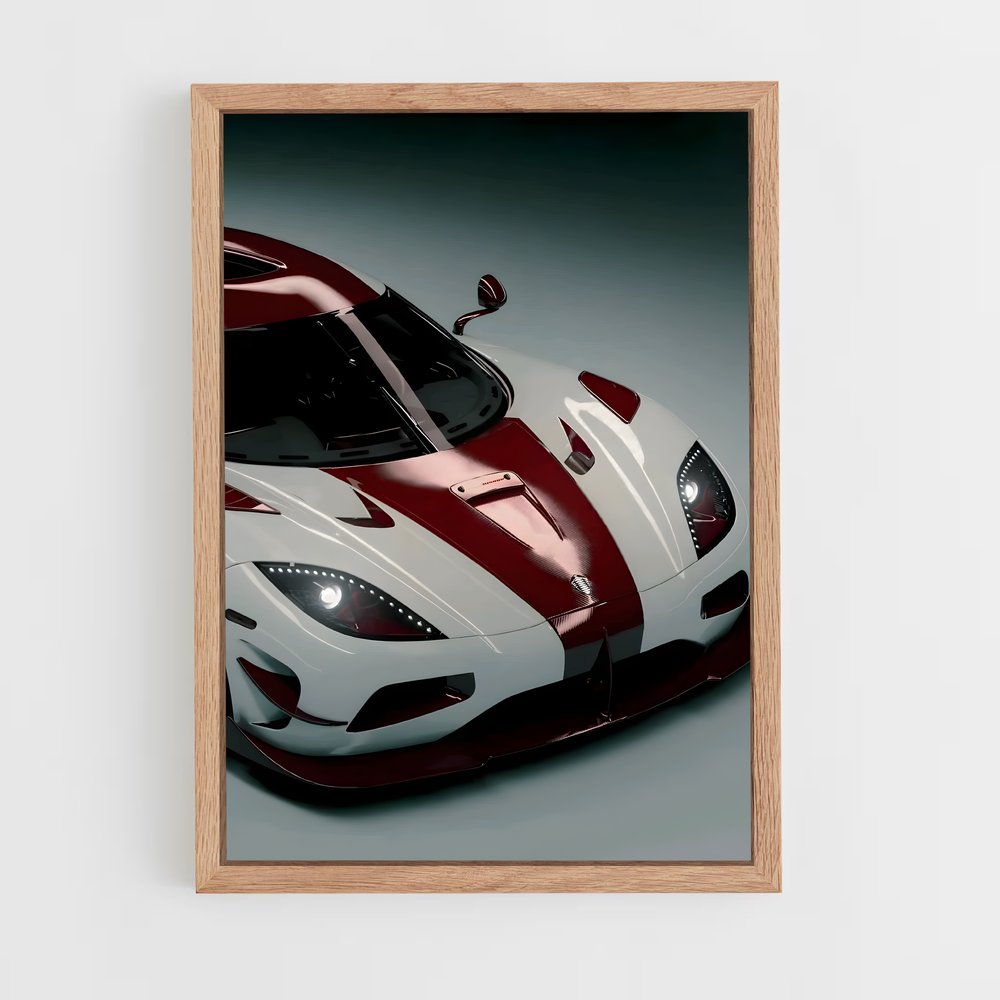 Poster Vitesse élégance mécanique – affiche Koenigsegg (vue 4)