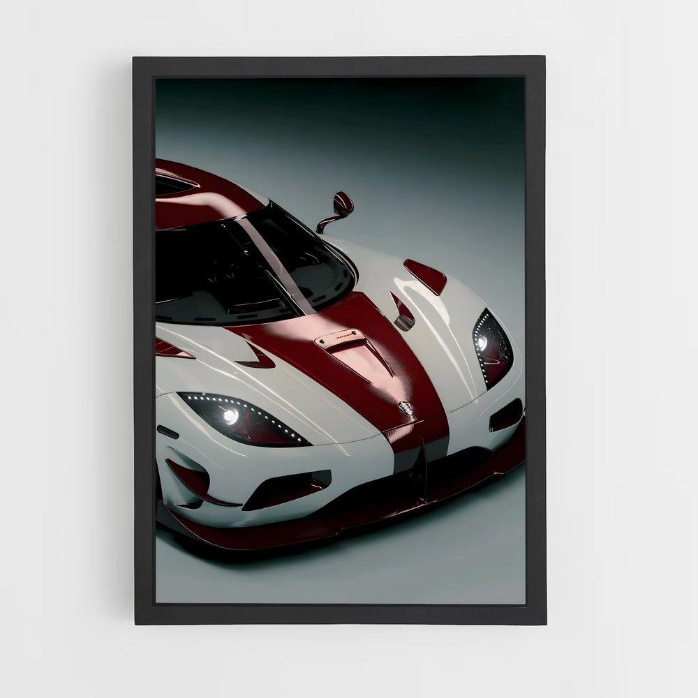 Poster Vitesse élégance mécanique – affiche Koenigsegg (vue 2)