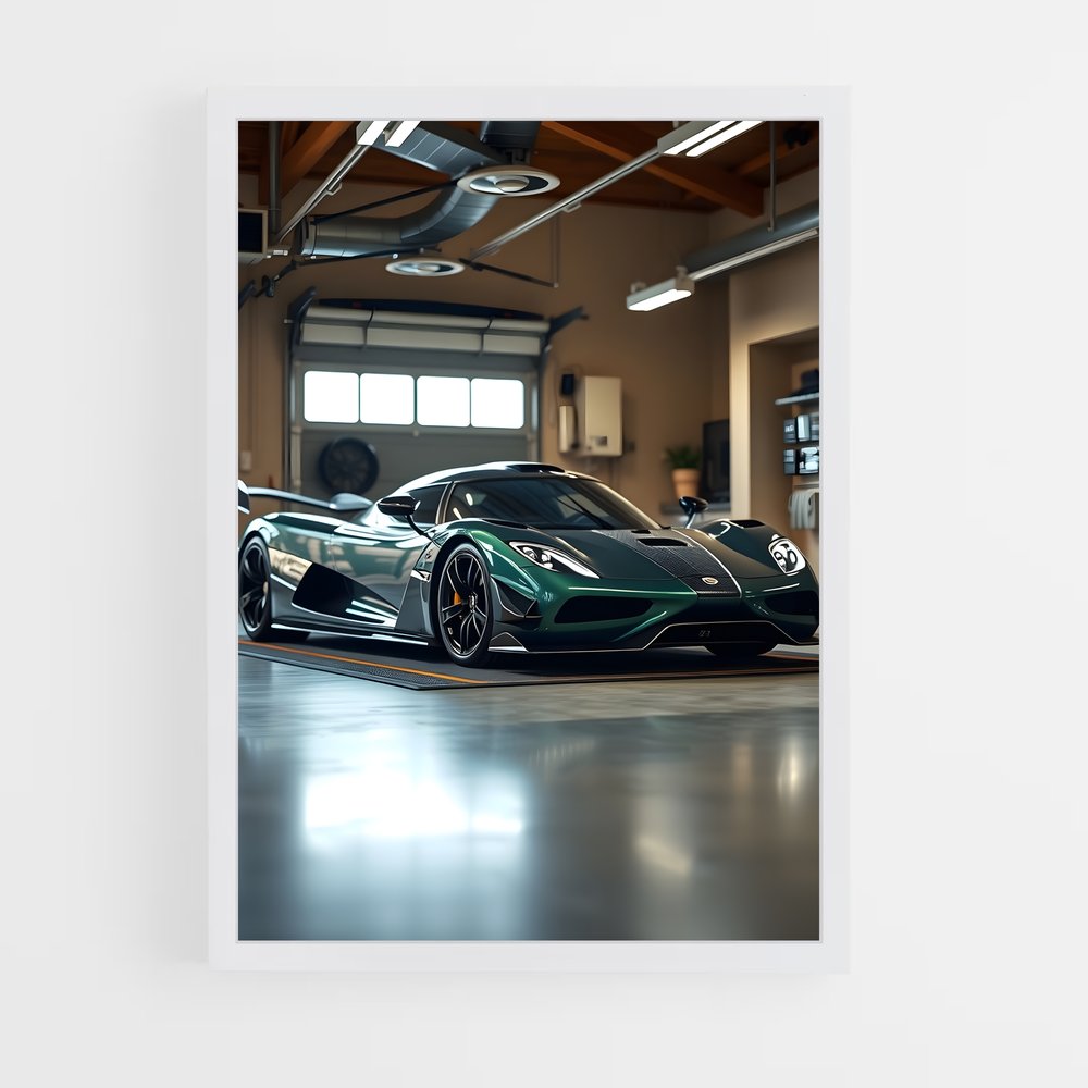 Poster vitesse espace – affiche Koenigsegg (vue 3)
