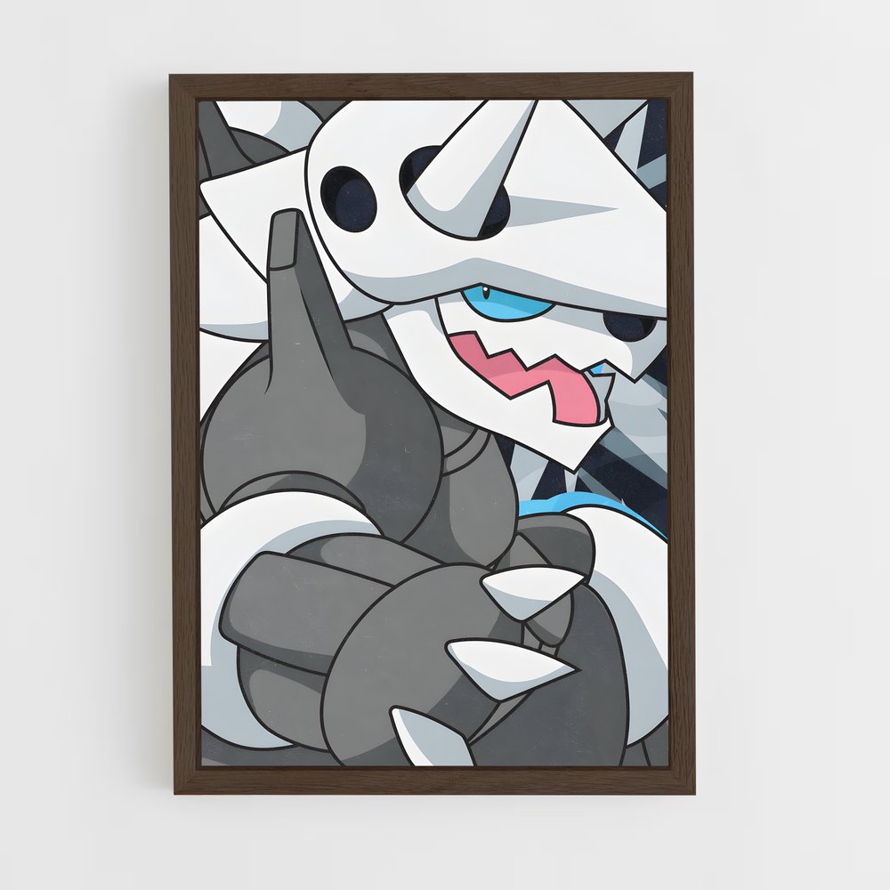 Poster Aggron Noir et Blanc – affiche Pokemon (vue 5)