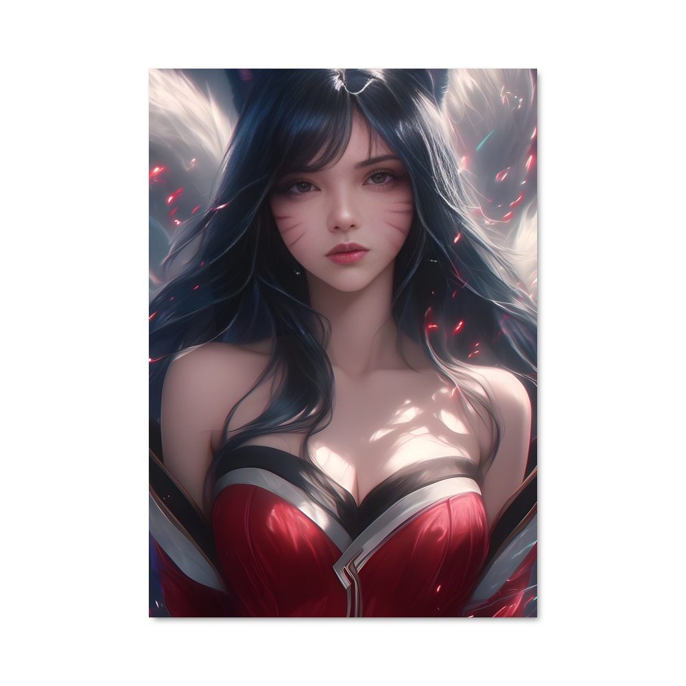 Poster L'Ange Rouge – affiche League Of Legends