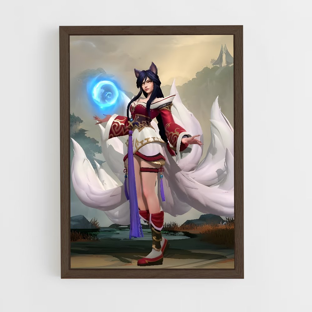 Poster Ahri Bleu – affiche League Of Legends (vue 5)
