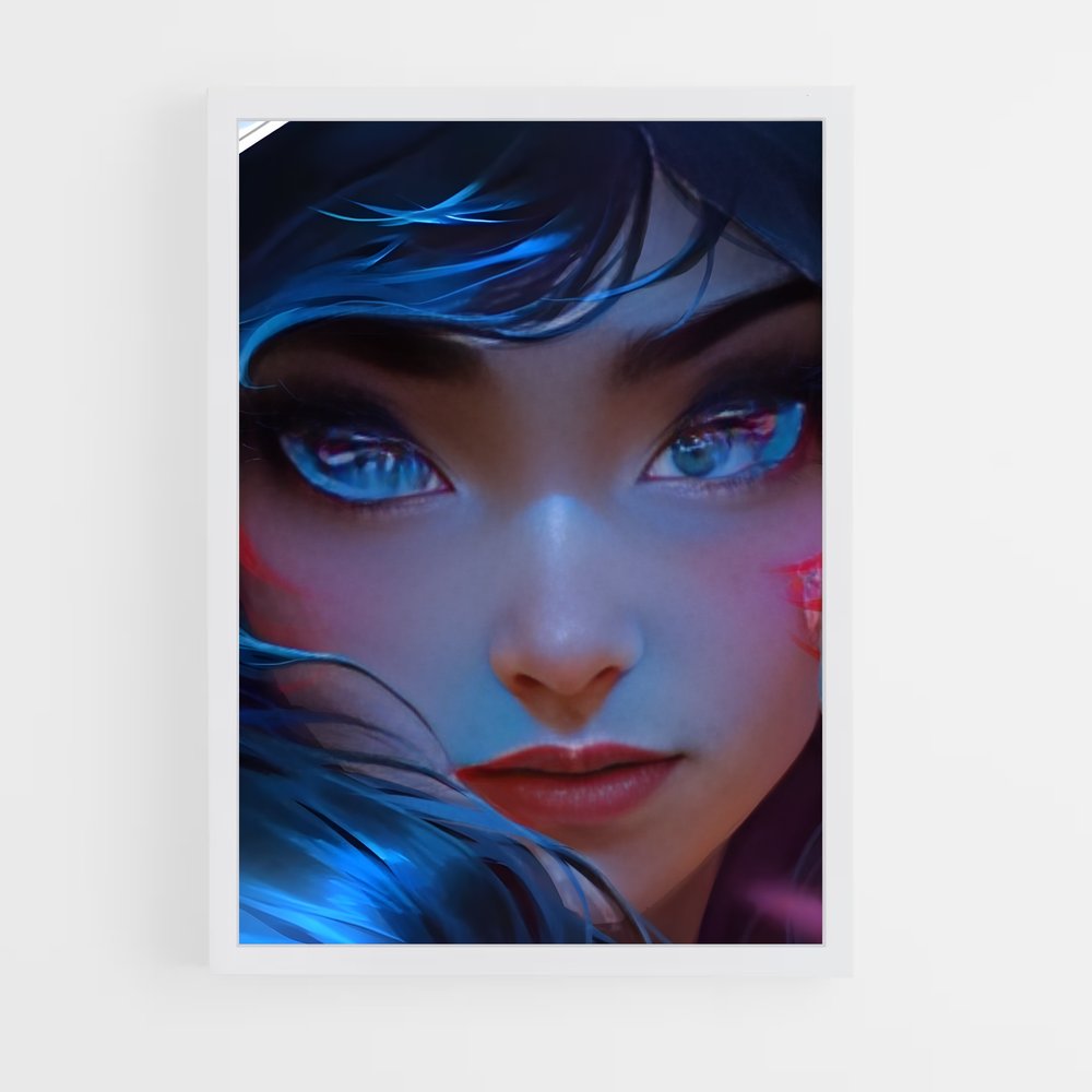 Poster L'Éclat d'Ahri – affiche League Of Legends (vue 3)