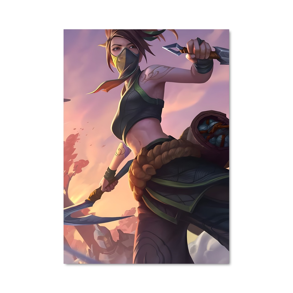 Poster Akali mystique – affiche League Of Legends