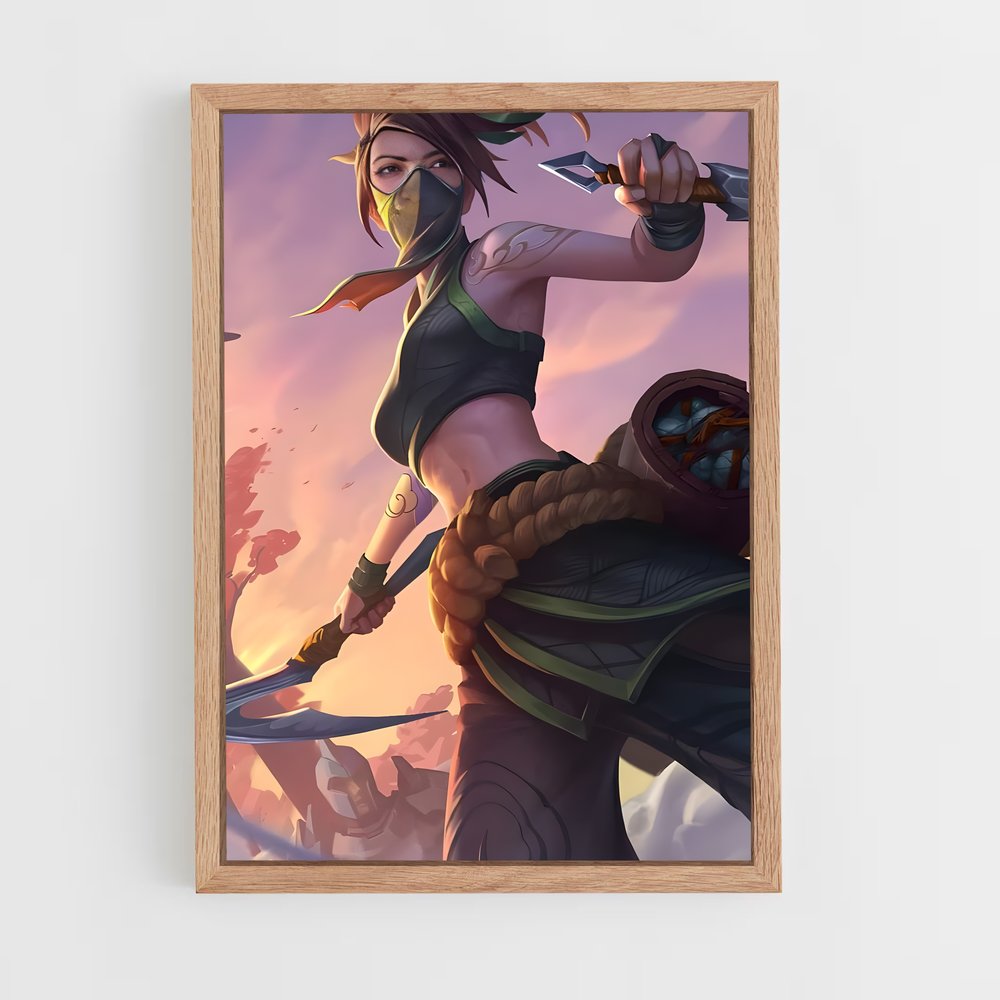 Poster Akali mystique – affiche League Of Legends (vue 4)