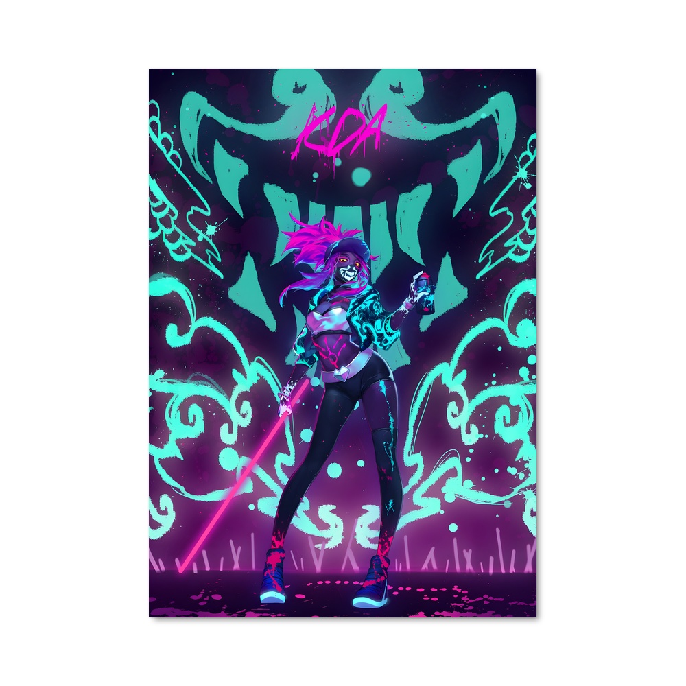 Poster Akali : L'Art de la Lame – affiche League Of Legends