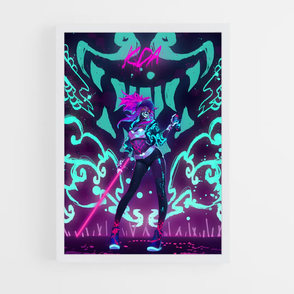 Poster Akali : L'Art de la Lame – affiche League Of Legends (vue 3)