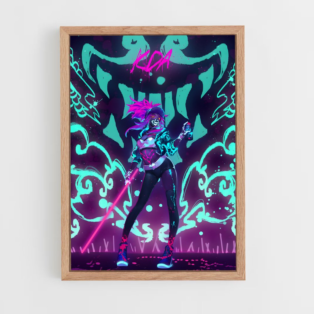 Poster Akali : L'Art de la Lame – affiche League Of Legends (vue 4)