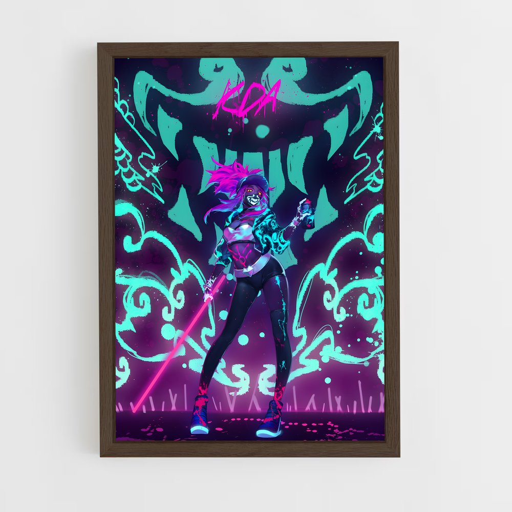 Poster Akali : L'Art de la Lame – affiche League Of Legends (vue 5)