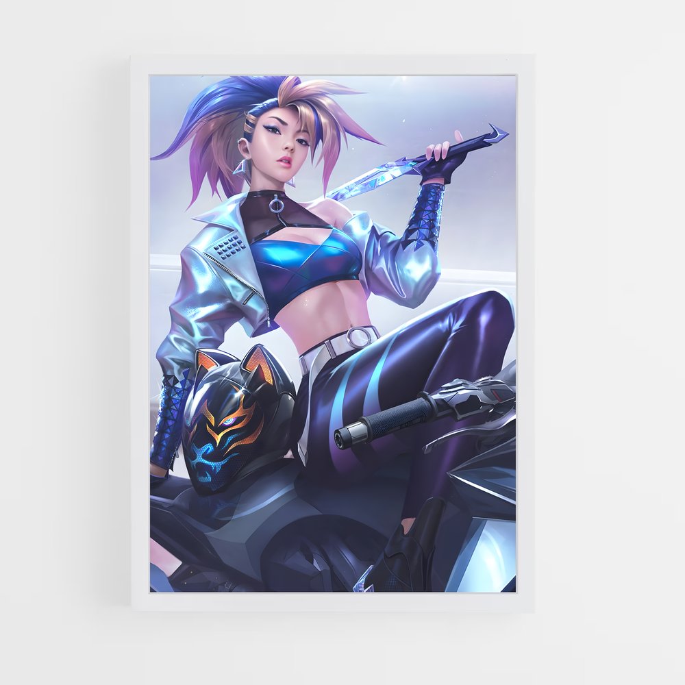 Poster Cyber Assassin – affiche League Of Legends (vue 3)