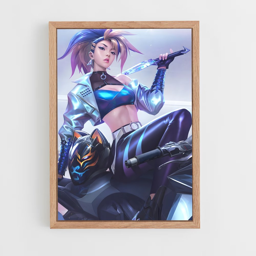 Poster Cyber Assassin – affiche League Of Legends (vue 4)