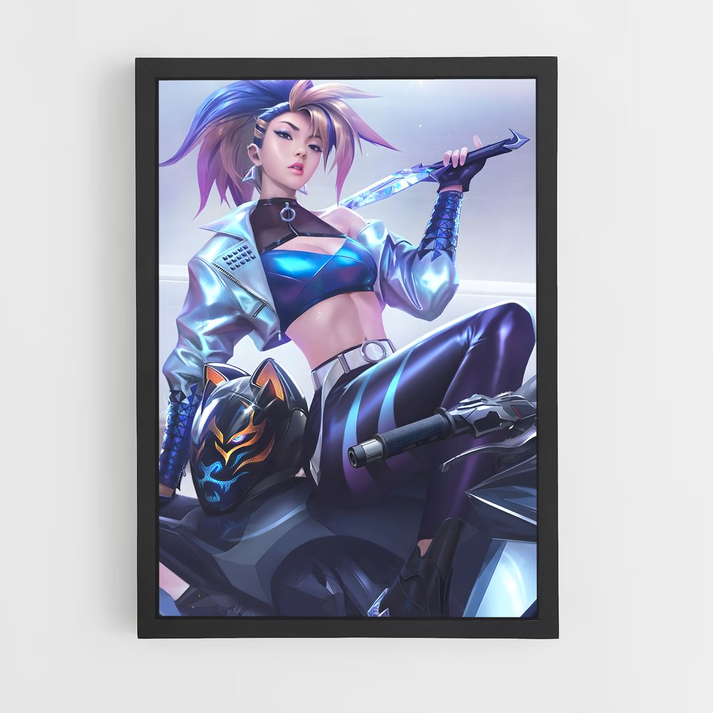 Poster Cyber Assassin – affiche League Of Legends (vue 2)