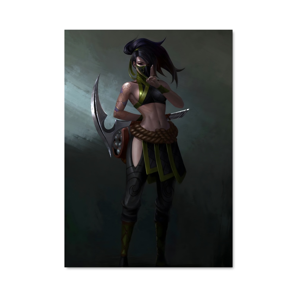 Poster Akali, L'Art du Combat – affiche League Of Legends