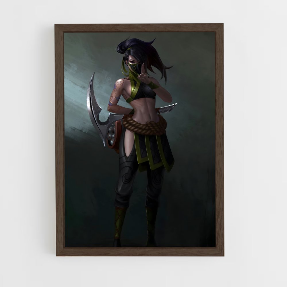 Poster Akali, L'Art du Combat – affiche League Of Legends (vue 5)