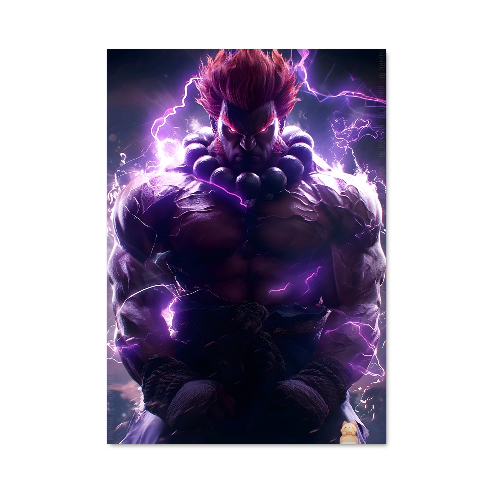 Poster Akuma : Le Maître de la Force – affiche Street Fighter