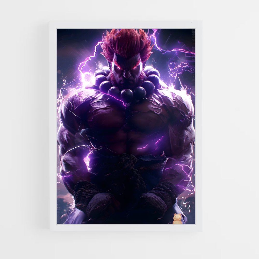Poster Akuma : Le Maître de la Force – affiche Street Fighter (vue 3)