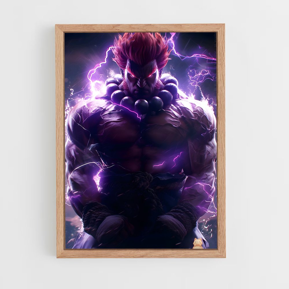 Poster Akuma : Le Maître de la Force – affiche Street Fighter (vue 4)