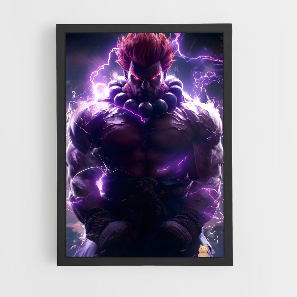 Poster Akuma : Le Maître de la Force – affiche Street Fighter (vue 2)