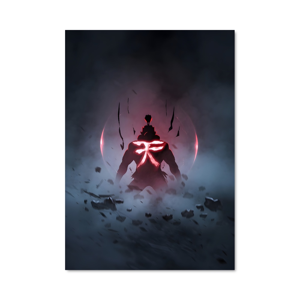 Poster Akuma lueur – affiche Street Fighter
