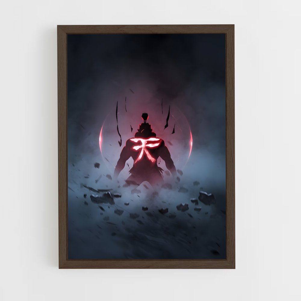 Poster Akuma lueur – affiche Street Fighter (vue 5)