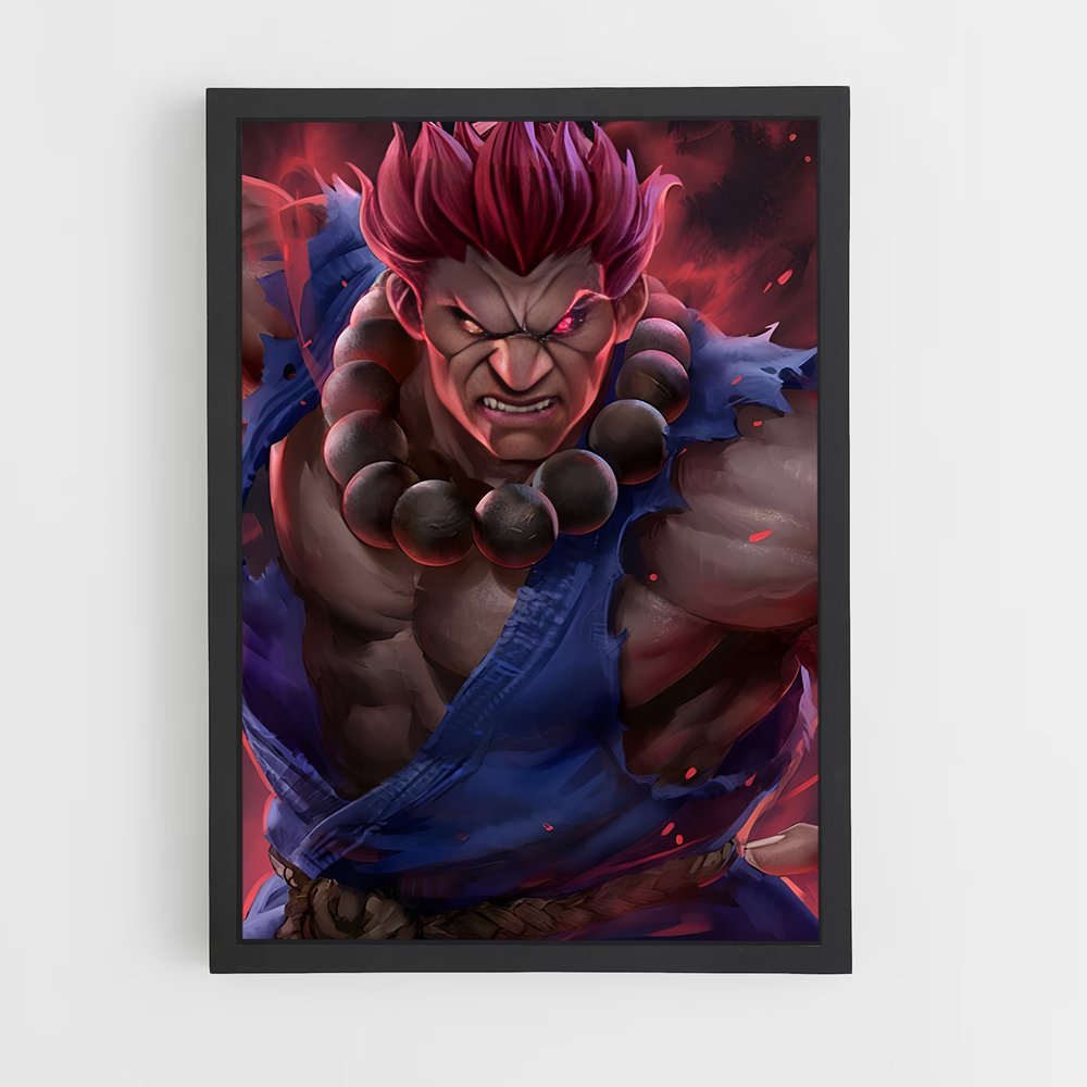 Poster Akuma Titan – affiche Street Fighter (vue 2)