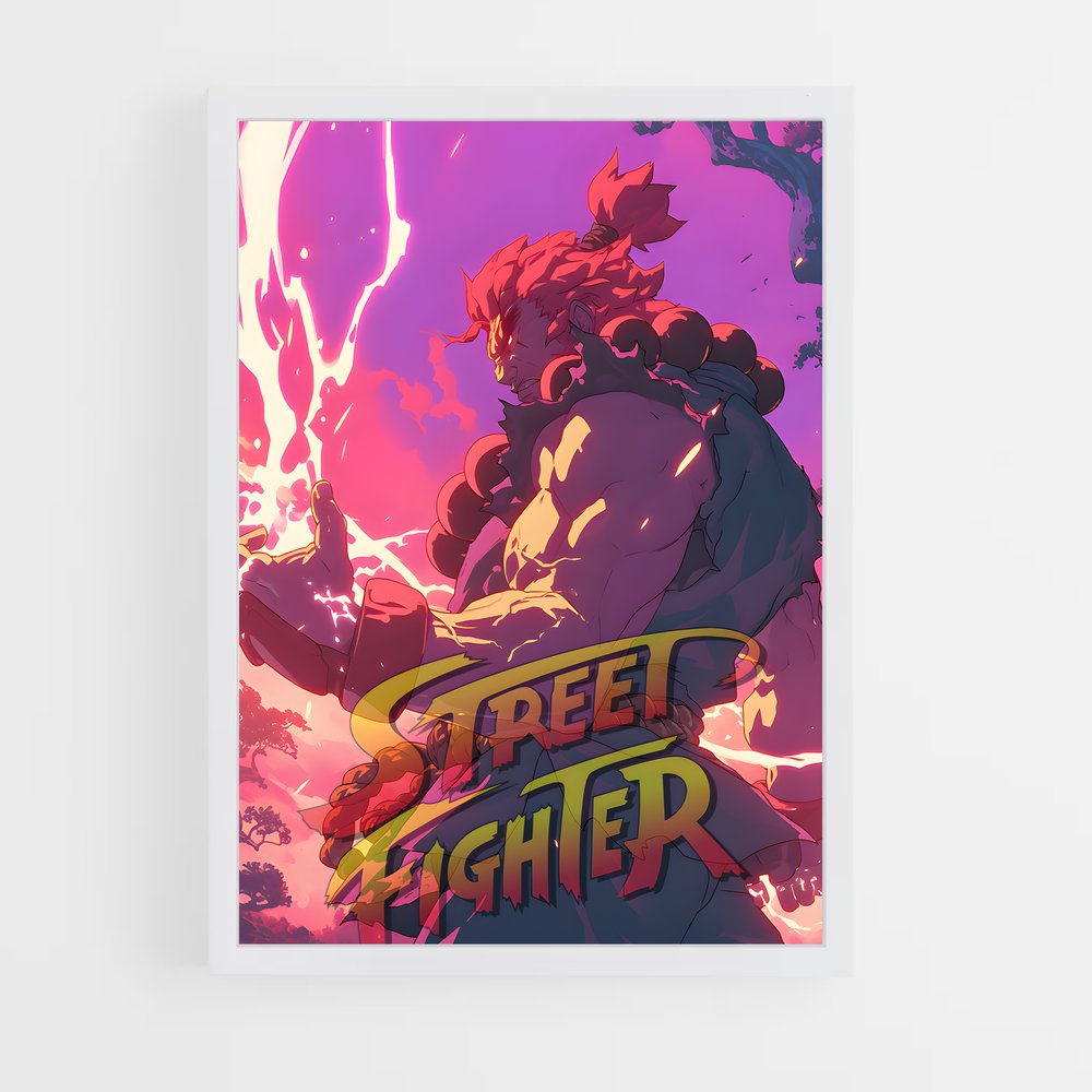 Poster Akuma Fighter – affiche Street Fighter (vue 3)