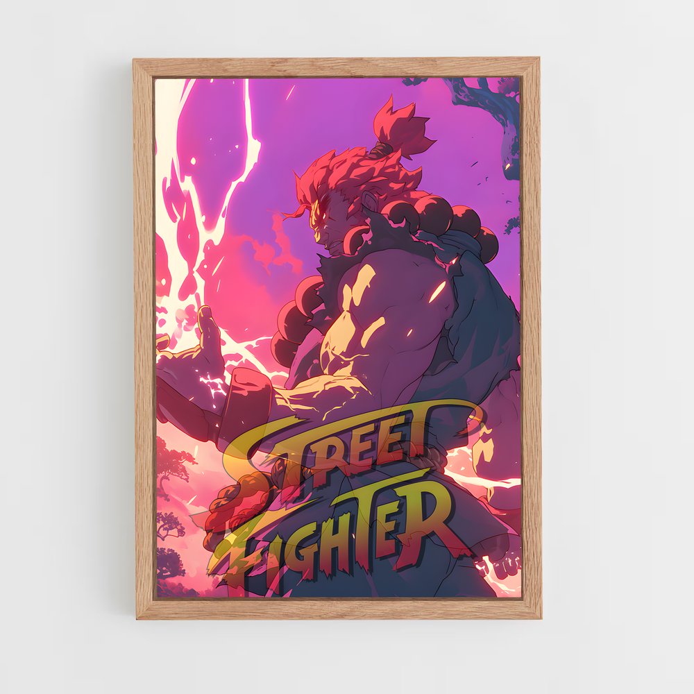 Poster Akuma Fighter – affiche Street Fighter (vue 4)