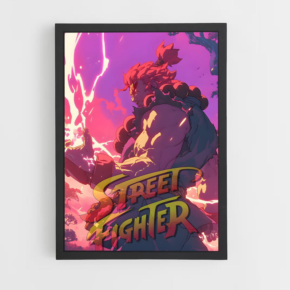 Poster Akuma Fighter – affiche Street Fighter (vue 2)