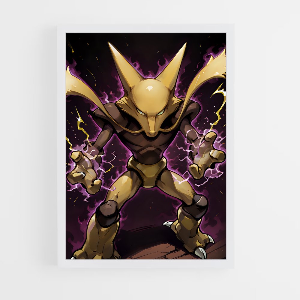 Poster Alakazam le Magicien – affiche Pokemon (vue 3)
