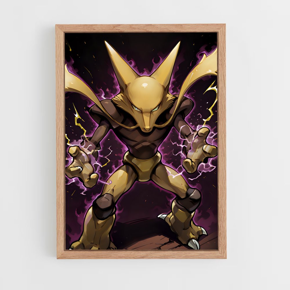 Poster Alakazam le Magicien – affiche Pokemon (vue 4)