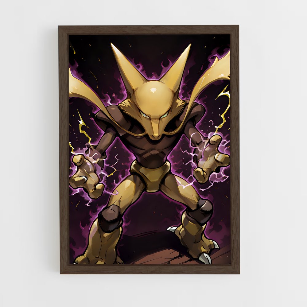 Poster Alakazam le Magicien – affiche Pokemon (vue 5)