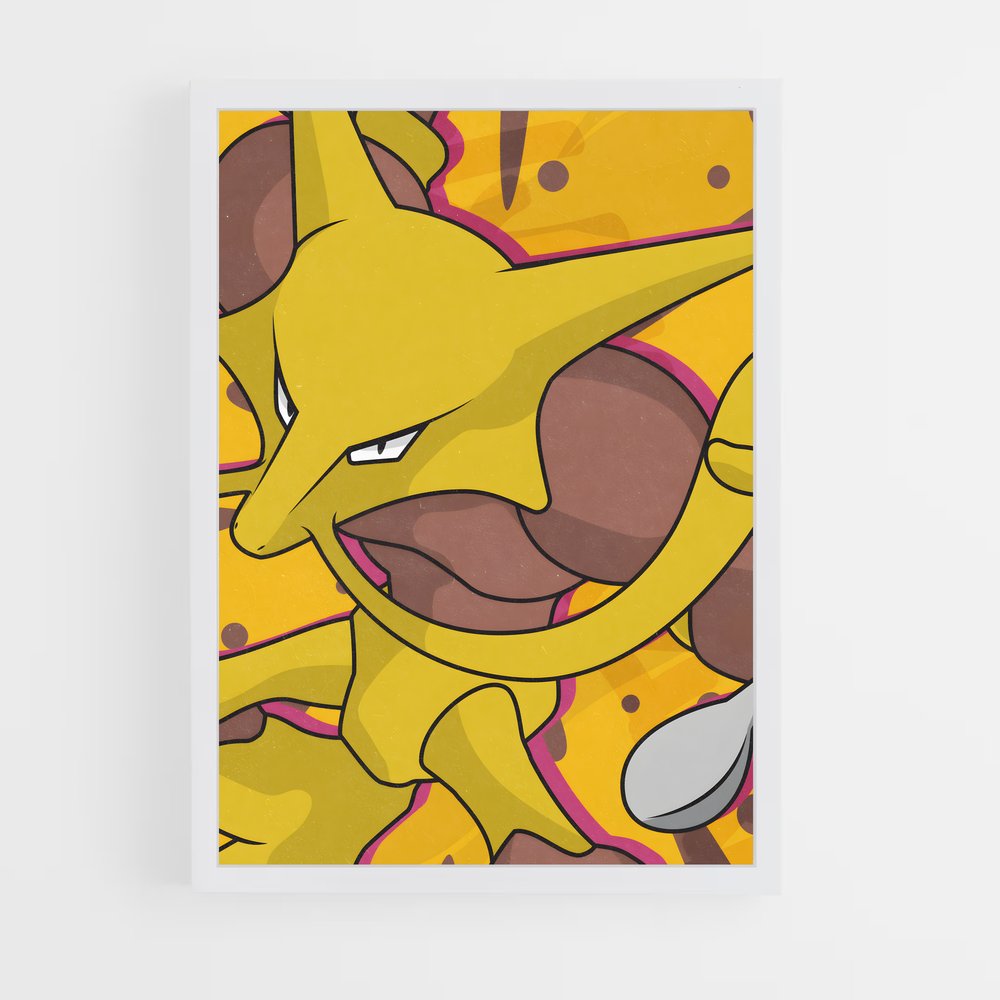 Poster Alakazam en Folie – affiche Pokemon (vue 3)
