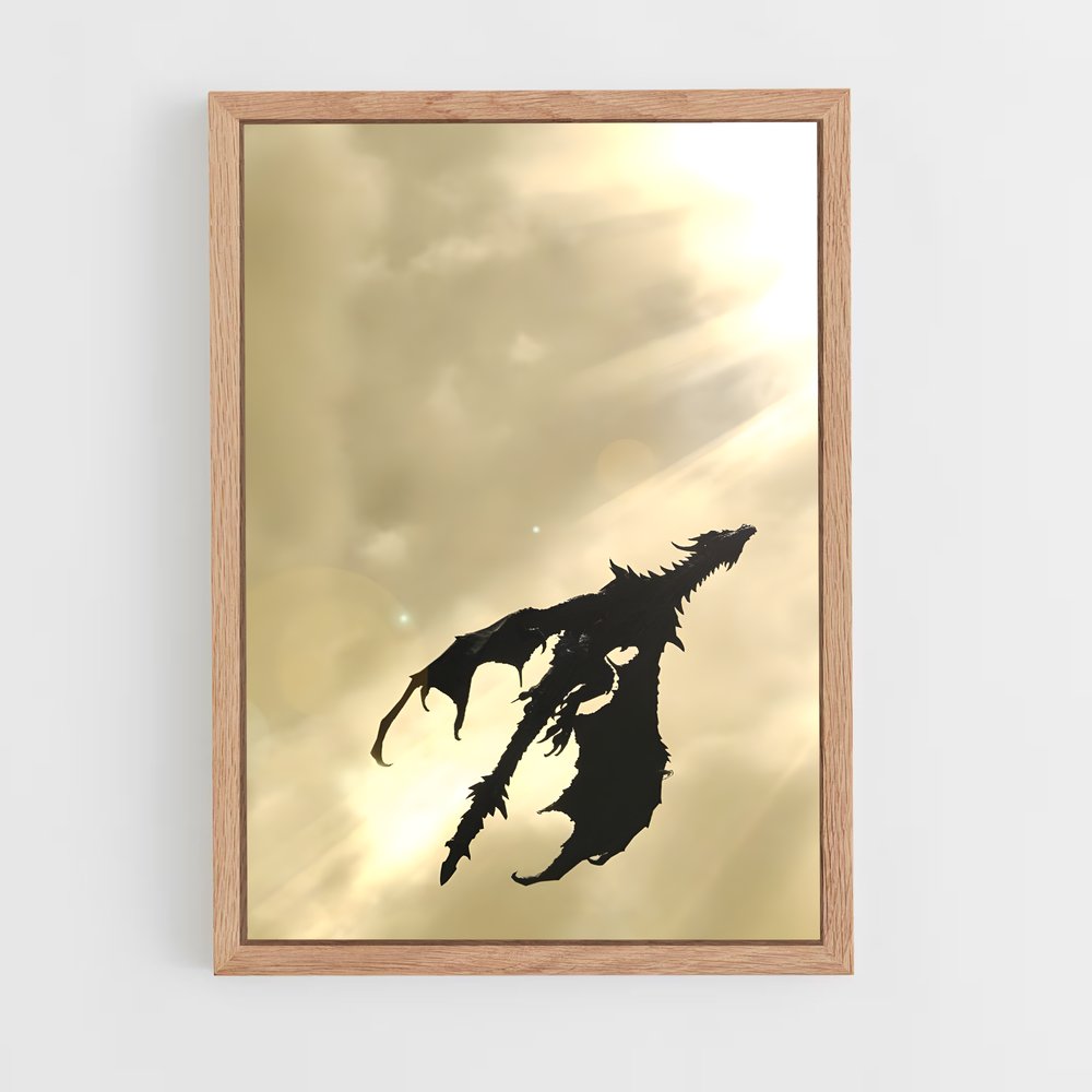 Poster Vol d'Alduin – affiche Skyrim (vue 4)