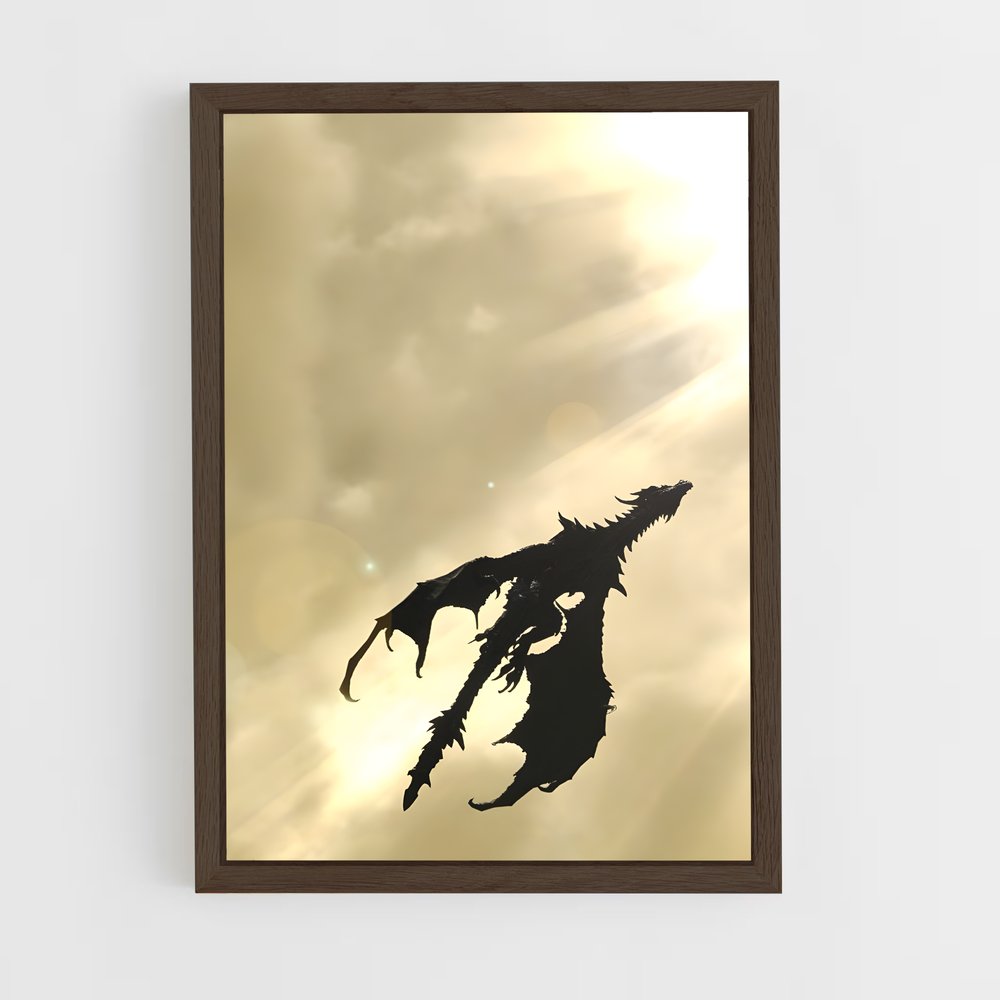 Poster Vol d'Alduin – affiche Skyrim (vue 5)