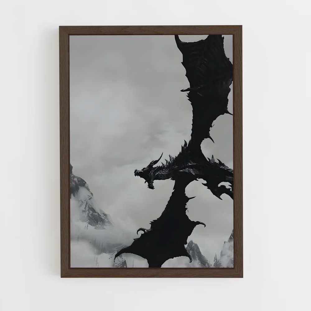 Poster L'Ascension d'Alduin – affiche Skyrim (vue 5)