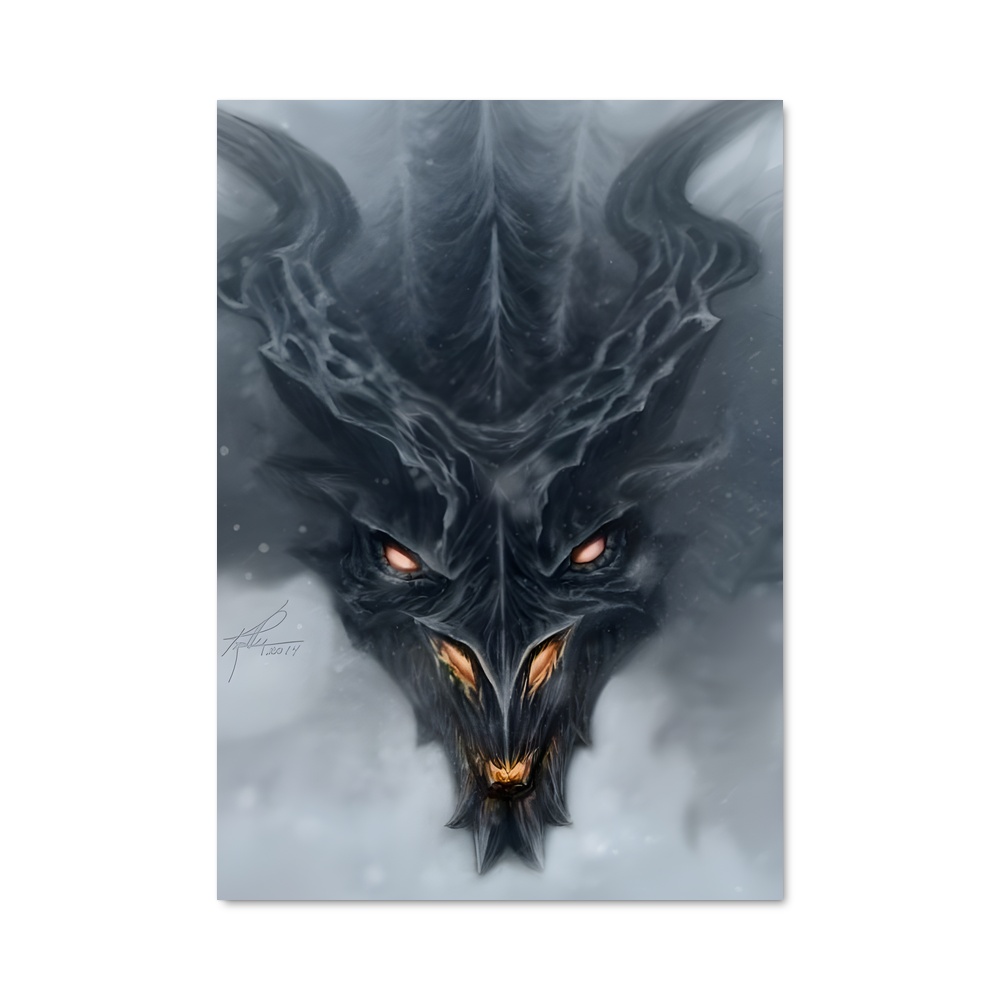 Poster Alduin le Noir – affiche Skyrim