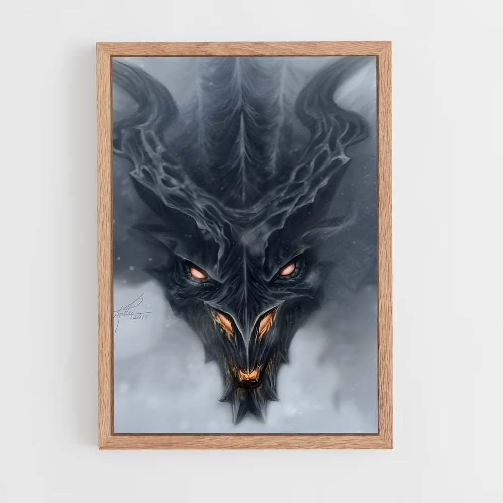 Poster Alduin le Noir – affiche Skyrim (vue 4)