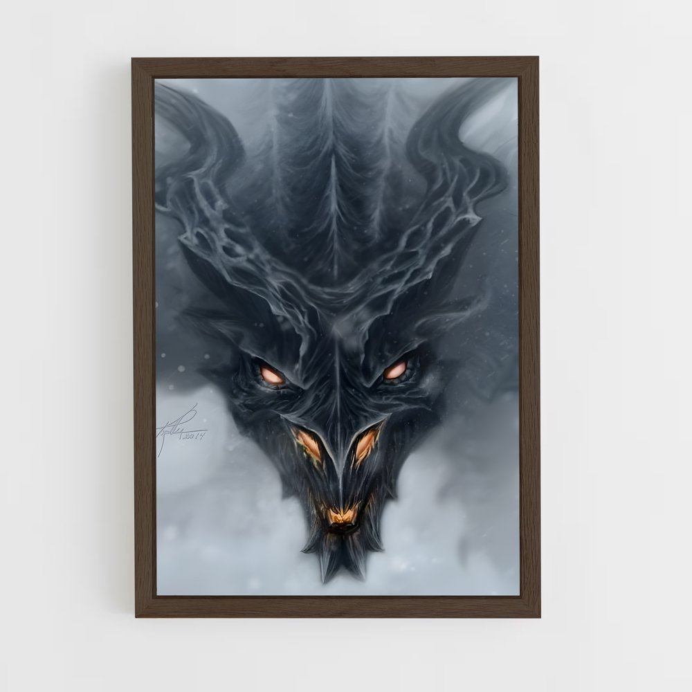 Poster Alduin le Noir – affiche Skyrim (vue 5)