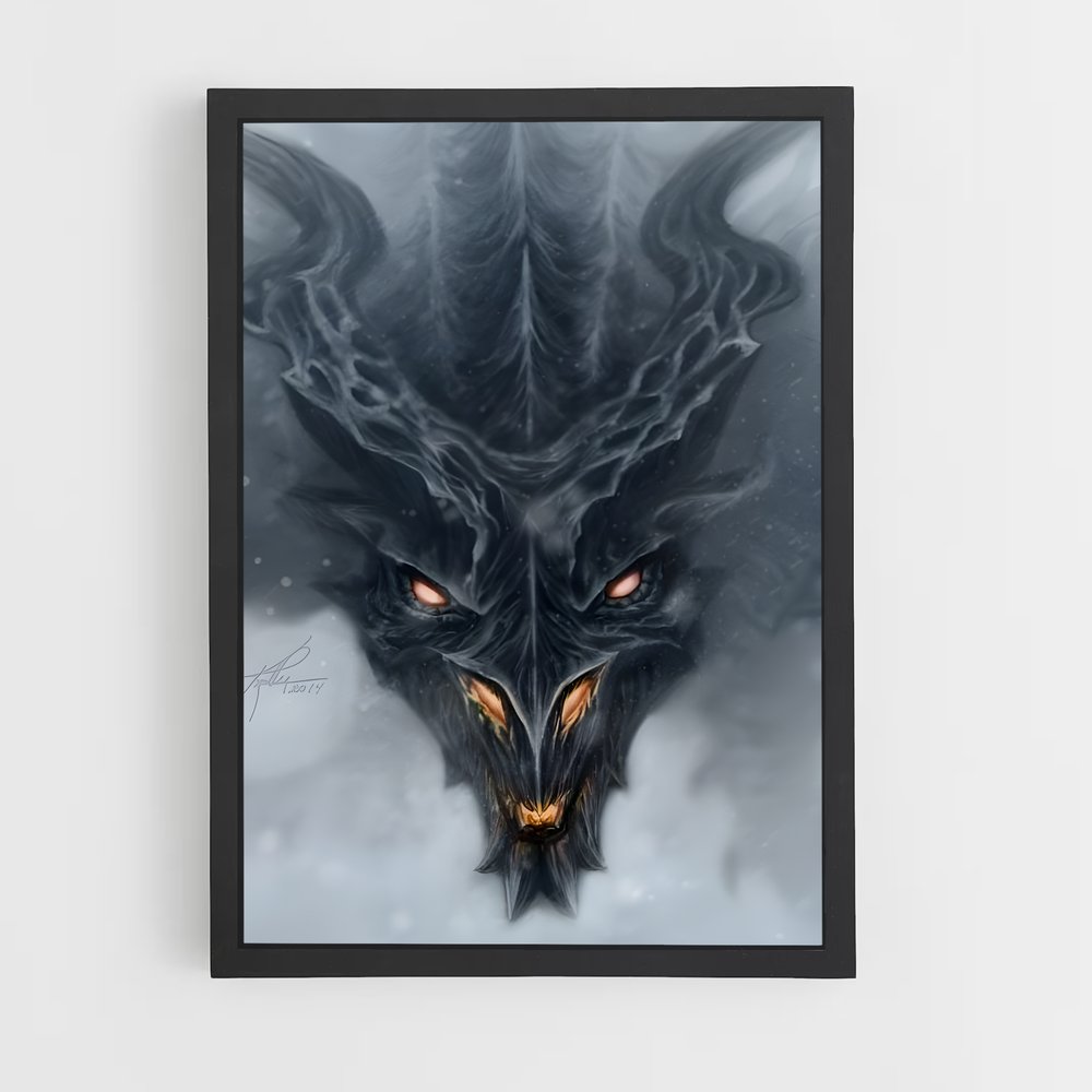 Poster Alduin le Noir – affiche Skyrim (vue 2)