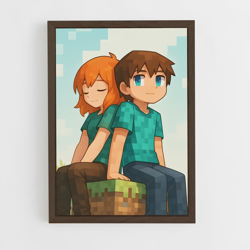 Poster Amour Champêtre – affiche Minecraft (vue 5)