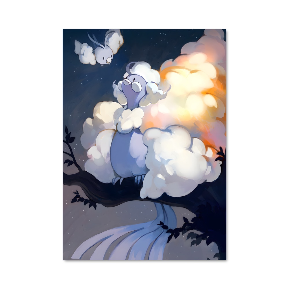 Poster L'Oiseau Rêveur – affiche Pokemon
