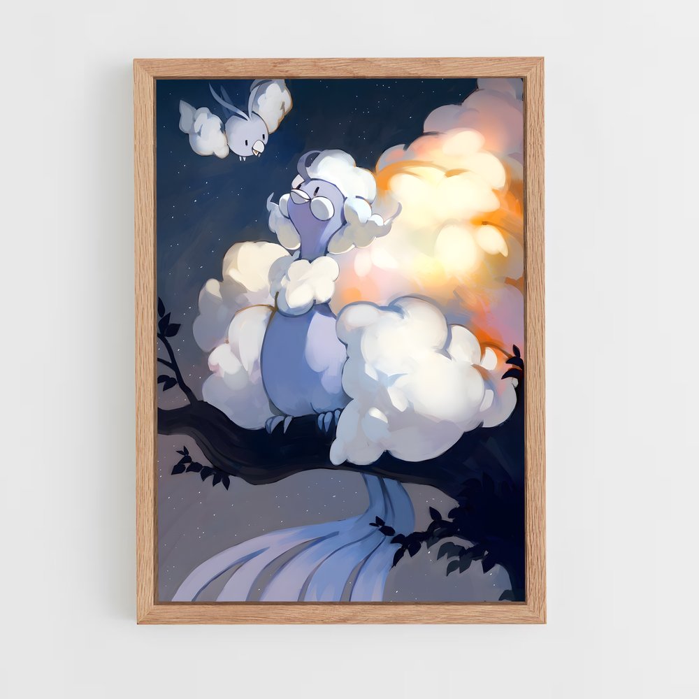 Poster L'Oiseau Rêveur – affiche Pokemon (vue 4)