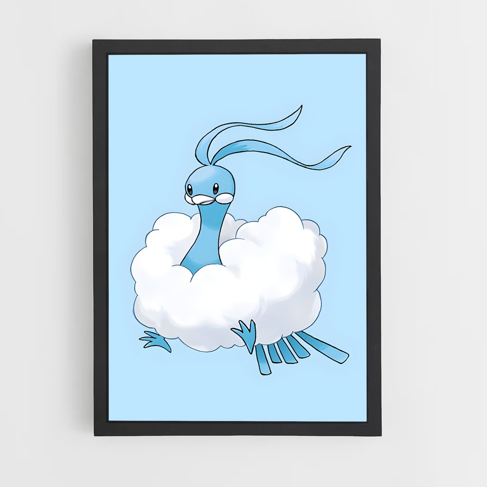 Poster L'Oiseau des Nuages – affiche Pokemon (vue 2)