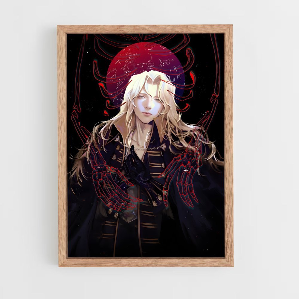 Poster La Fille aux Cheveux d'Or – affiche Castlevania (vue 4)