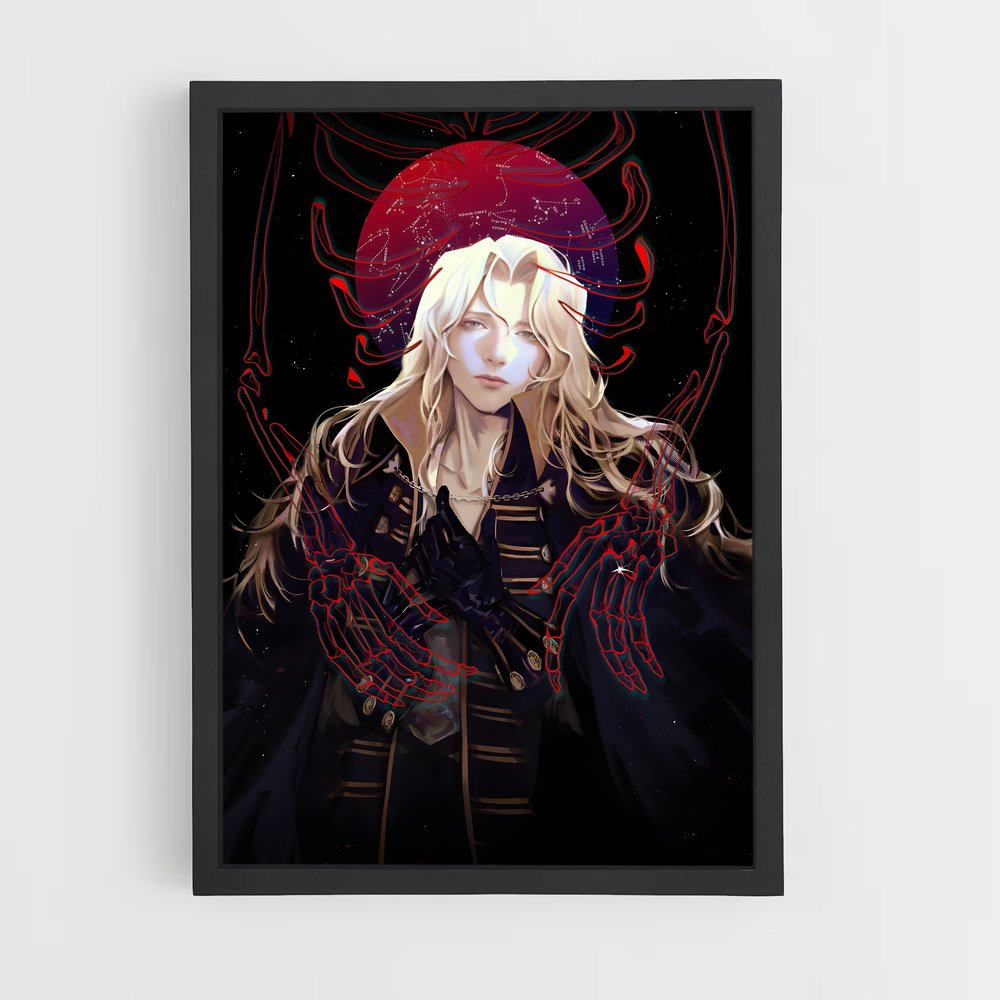 Poster La Fille aux Cheveux d'Or – affiche Castlevania (vue 2)