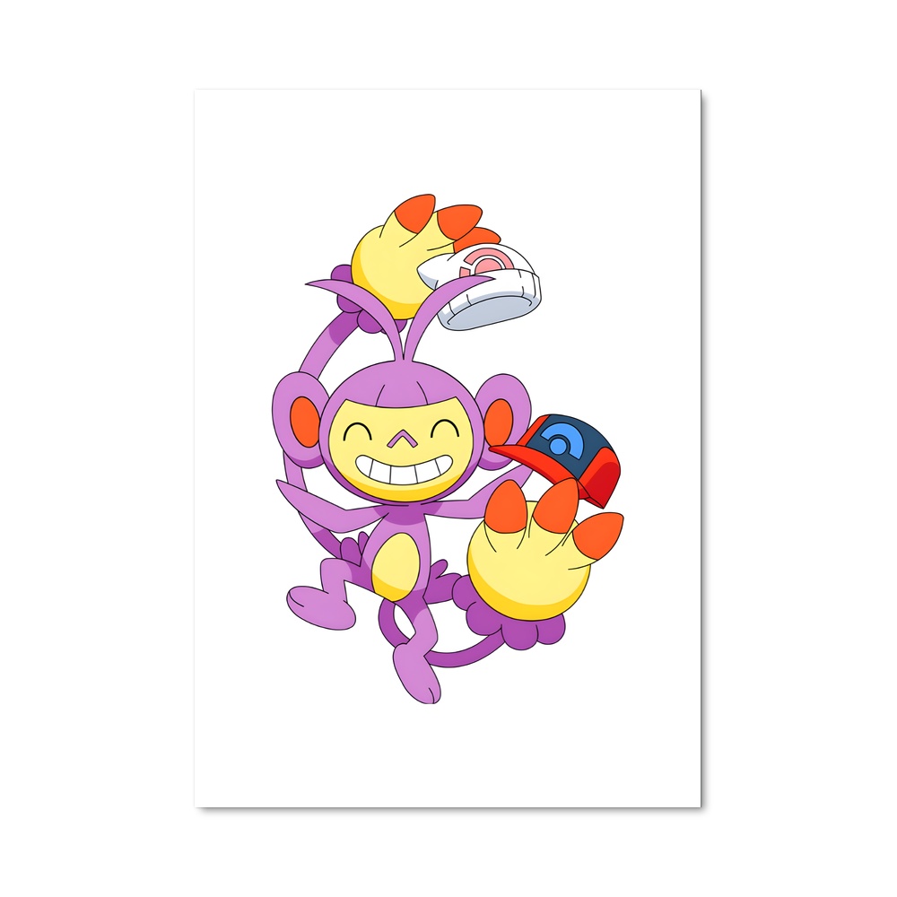 Poster Ambipom Style – affiche Pokemon